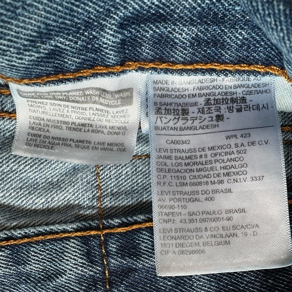 Levi’s 505 Straight Leg Jeans Men’s W31 L30 Blue Denim Zip Fly - Picture 5 of 9